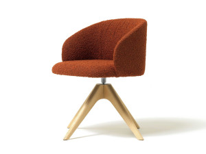 Вращающееся кресло на сиденье из ткани