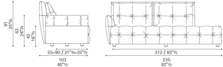 Poltrona Frau Тафтинговое спальное место La collezione - divani e poltrone sun-id-1506116 - Вид №6