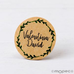 X443 PERS. 12 Индивидуальные крафт-стикеры 'филиалы короны' Dekoraniaevents Bodas