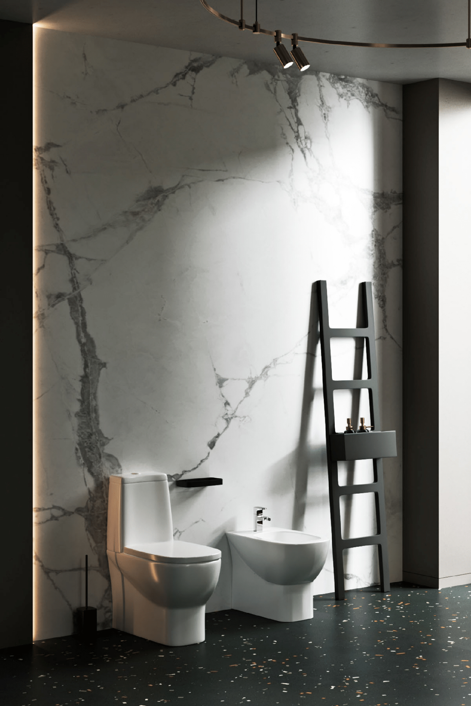 Полупьедестальный умывальник Best Color Red SANITA LUXE BSTSLWB01 - Вид №1