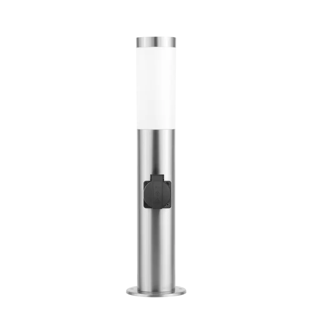 Маленький фонарный столб уличный Kreaforta Begnas 50 см цвет хром STLM-2211149 - Вид №2