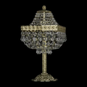 Лампа настольная хрустальная на 2 лампы 42х20 см золотая Bohemia Ivele 19272L6/H/20IV G BOHEMIA IVELE КЛАССИЧЕСКИЕ 00-3889232 Золото;прозрачный