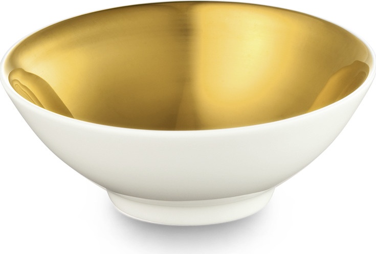 10525569 Dibbern Чаша круглая Dibbern Золотая лихорадка 10см, фарфор Фарфор костяной 