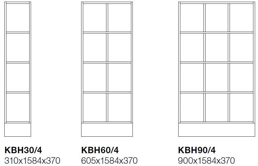 TreCe Низкий офисный книжный шкаф из ламината Combiline sun-id-1361770 - Вид №10