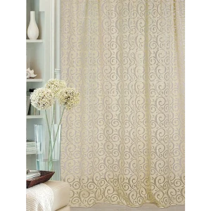 Тюль на ленте «Восток» 250x260 см вензель цвет экрю