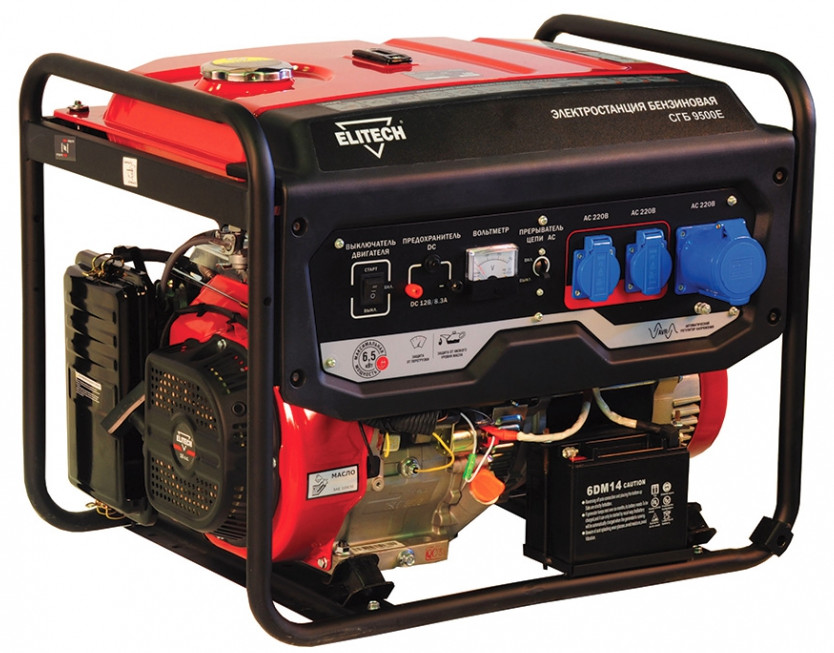 Электрогенератор   бензиновый Elitech СГБ 9500Е 8195623 STDN-0113086