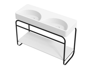 Двойная раковина из нержавеющей стали со встроенной раковиной