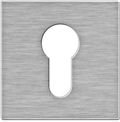 308XAFSLN Накладка на ключ для противопожарных дверей HEWI Serie 180 | Edelstahl  - Вид №1