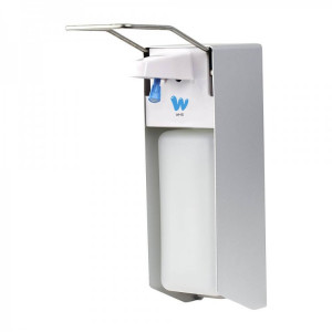 X-2269 WHS Дозатор локтевой для жидкого мыла и дезинфицирующих средств X-2269, 1000мл., алюминиевый сплав и пластик матовый