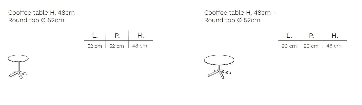Круглый журнальный столик со спицами FREZZA фламинго ARCH-00012814 - Вид №2