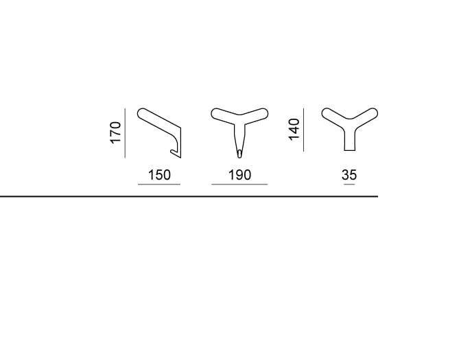 Пластиковые настенные вешалки Diemmebi Cornetto ARCH-00053770 - Вид №6