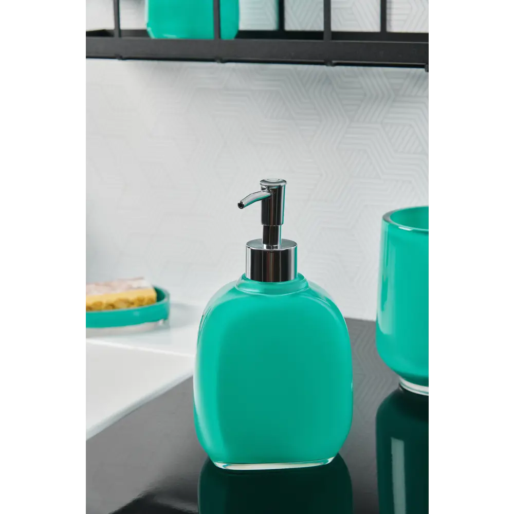 Дозатор для жидкого мыла Vidage Brilliante цвет зелёный бирюзовый STLM-2190620 - Вид №1