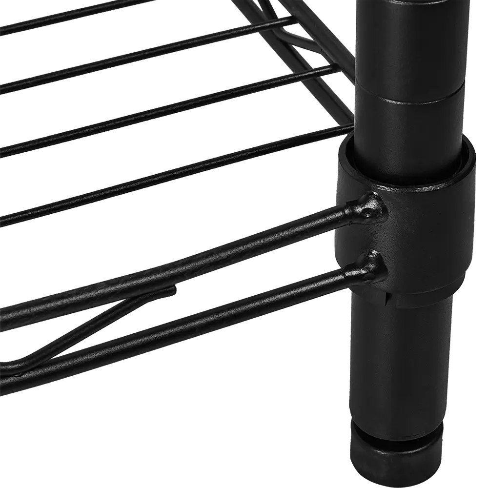 Стеллаж сетчатый Konsensa 90x35x180 см цвет черный STLM-2166382 - Вид №4