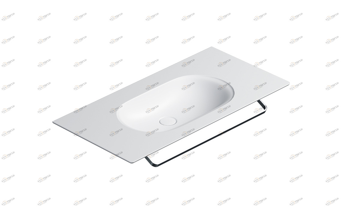 1100HZBM Подвесная раковина настенная консольная овальная CERAMICA CATALANO  белая 