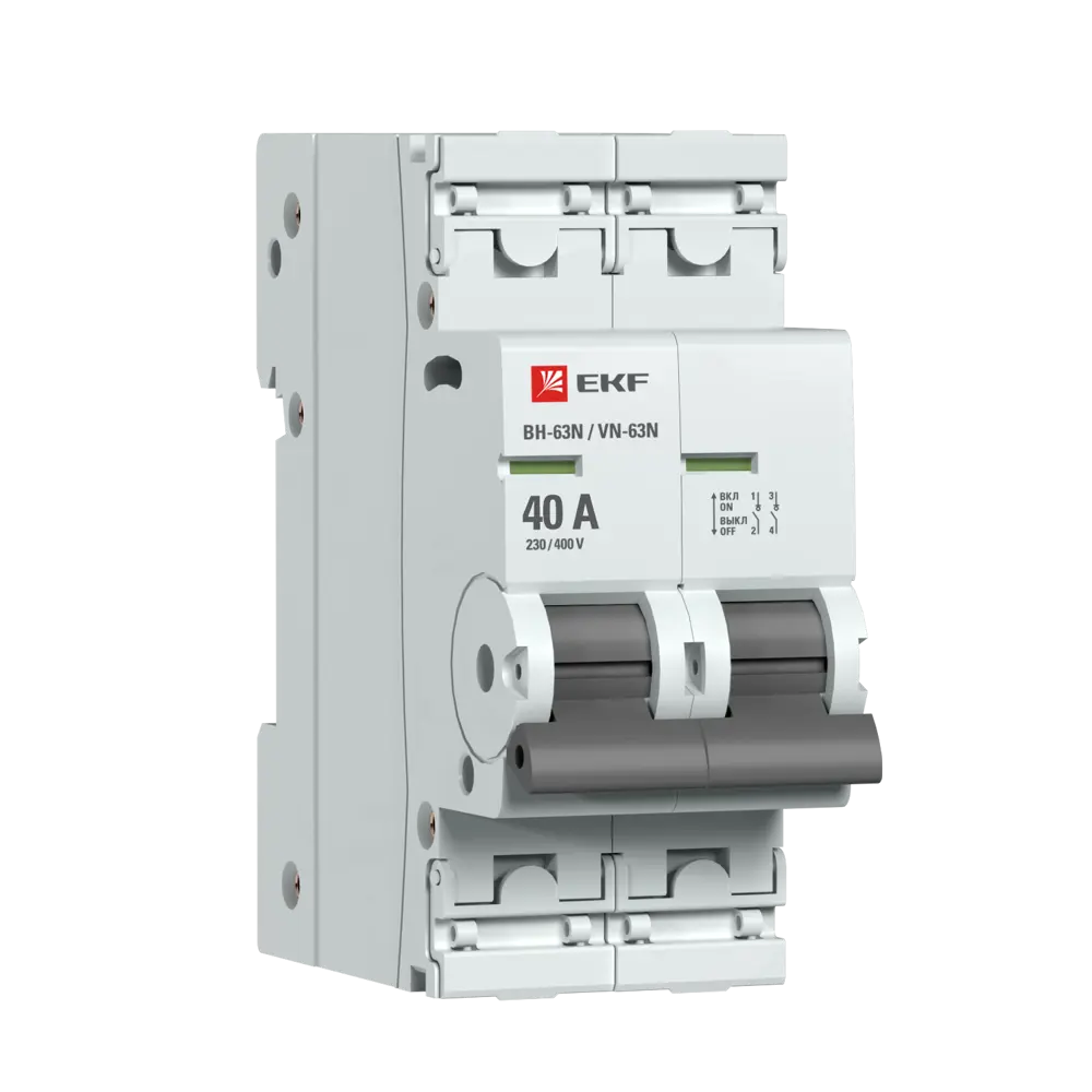 Выключатель нагрузки EKF Proxima ВН-63 2P N 40 А STLM-2143842