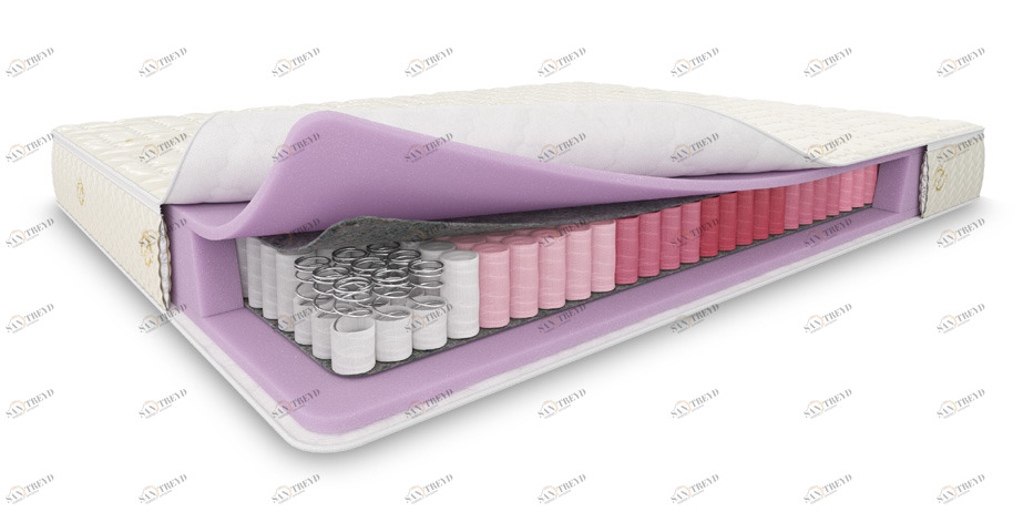 Матрас с независимым пружинным блоком 200x190 Maybe 3 BELABEDDING  129335 Белый 