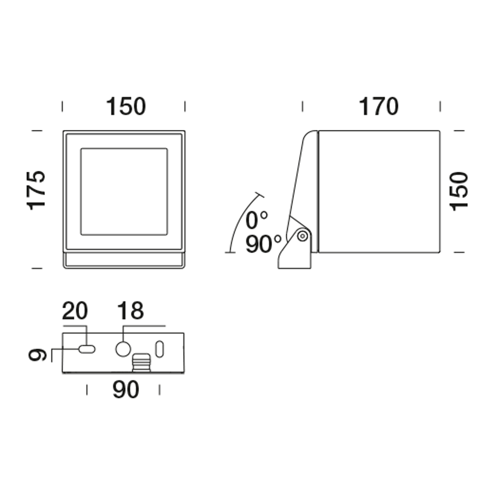 1518613 Проектор Platek ONE 2.0 Proiettore  ONE 2.0 Floodlight - 1 COB LED 3000K diffuse  - Вид №5