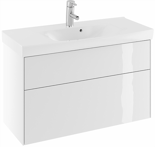 47433 IFO Sense тумба под умывальник с двумя ящиками, W = 600 мм, W1 = 622 мм, мол. - Вид №8