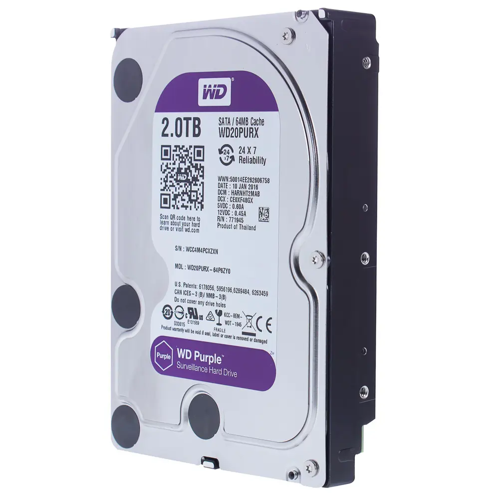 Жесткий диск Western Digital 2 Tb, 17x11x2 см, алюминий/сталь STLM-2090726