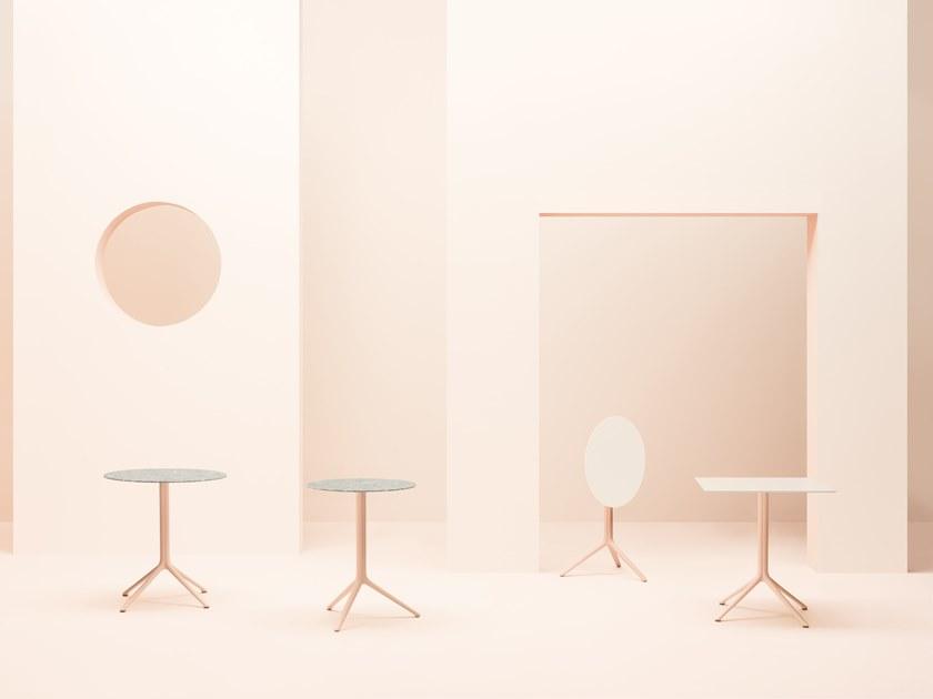 Pedrali Круглый алюминиевый стол с основанием 4 звезды sun-id-1438859 - Вид №4