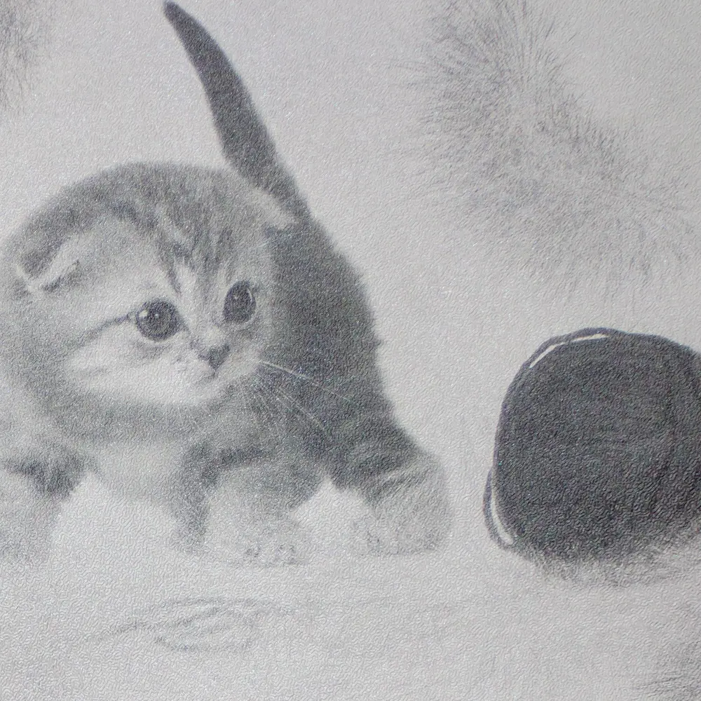 Обои бумажные Котята серые 0.53 м 255-01 ДГ4 Santreyd STLM-2047084 - Вид №1