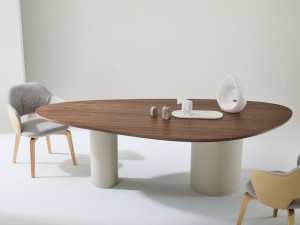 Деревянный стол свободной формы