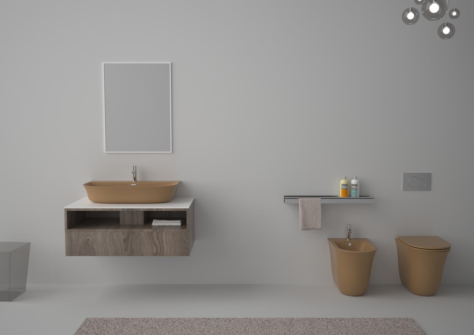 FLLAVBW8025 Подвесная раковина настенная GSG CERAMIC Flut - Вид №4