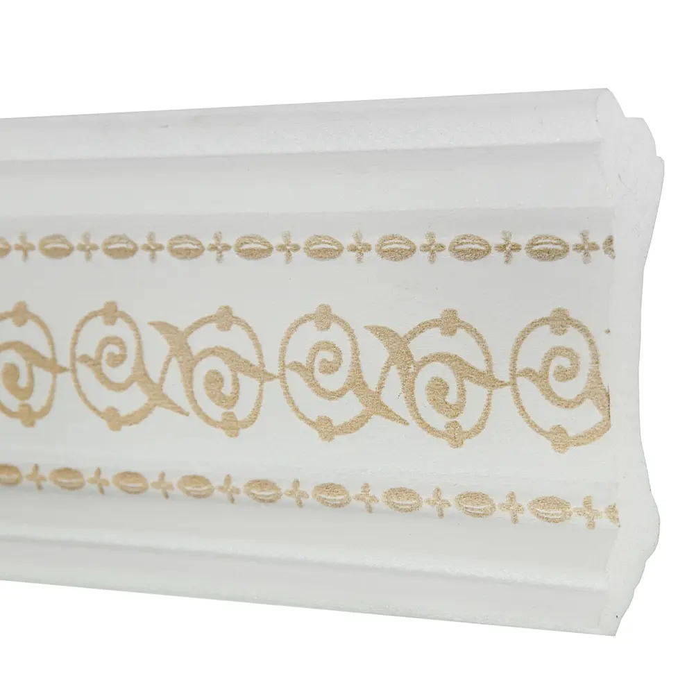 Плинтус потолочный полистирол Z 4501 золотой 12x40x2000 мм Santreyd STLM-2070325 - Вид №1