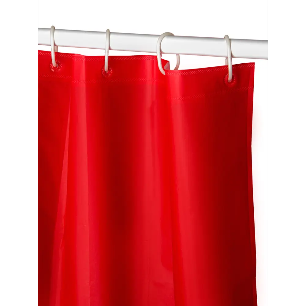 Штора для ванной Delphinium Эва 180x200 см PEVA цвет красный STLM-2208977 - Вид №1
