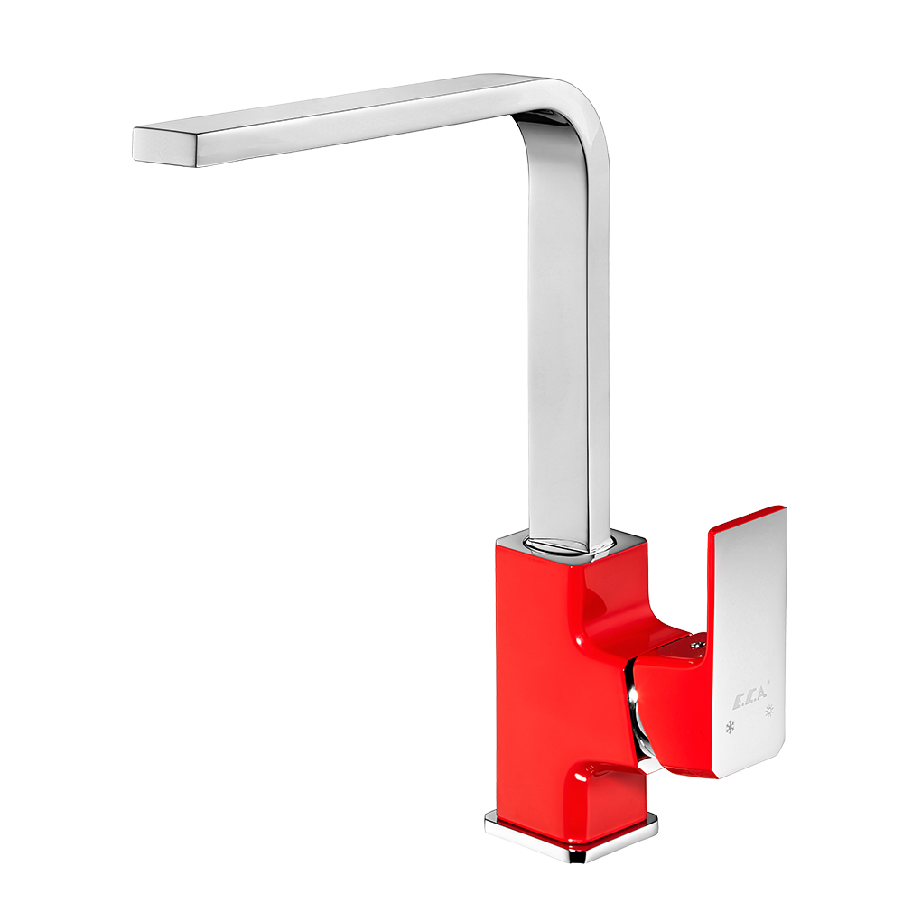 103318123st  Смеситель для мойки Tiera - красный - экономия воды Eca  - Вид №1