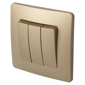 Выключатель встраиваемый Systeme Electric Blanca 3 клавиши цвет титан