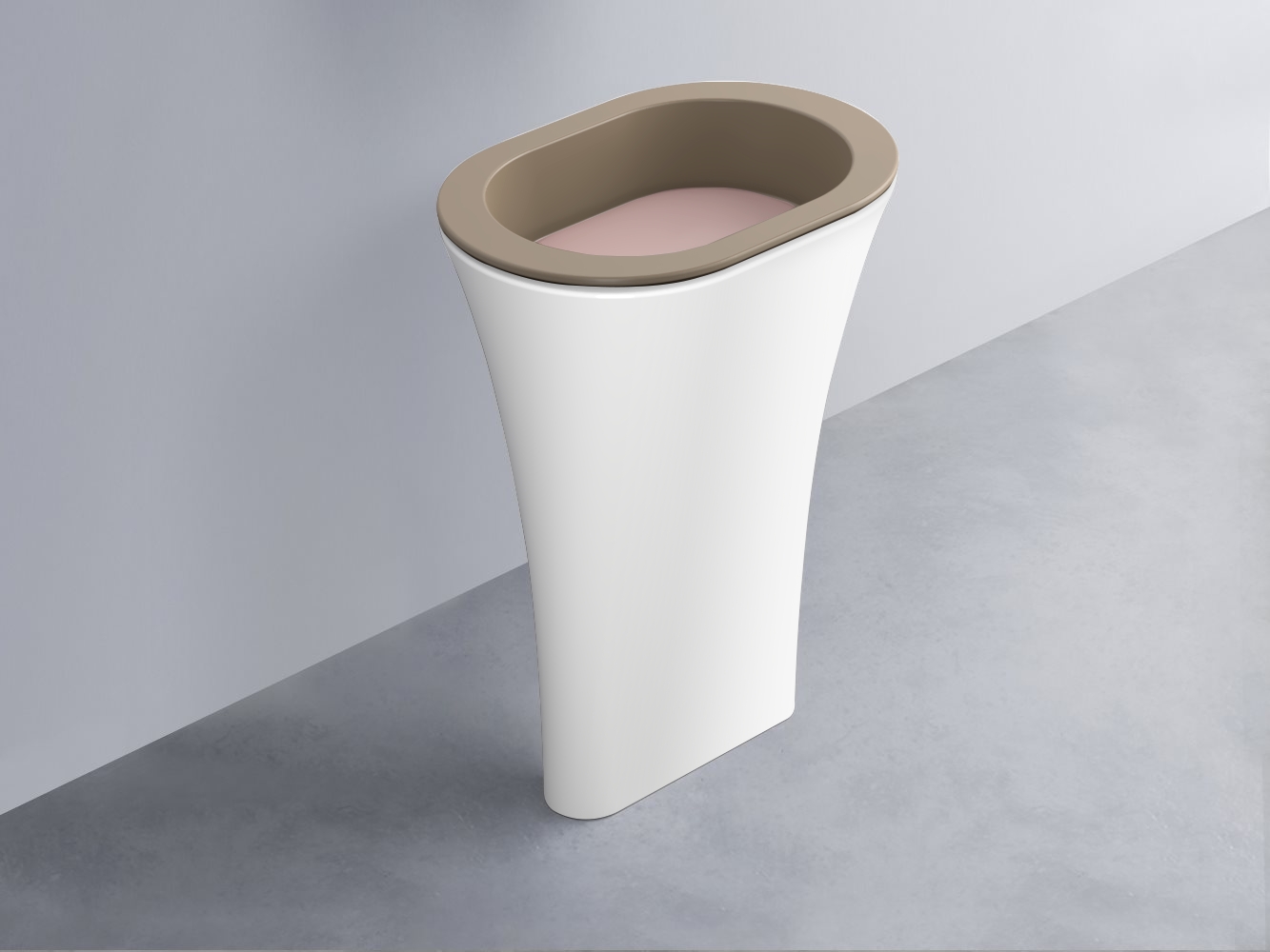 AMLA65-AN+AMPILO-CP+AMCOLO-BL Раковина Amedeo Ovale отдельностоящая cielo Enjoy + Amedeo Ceramica Cielo