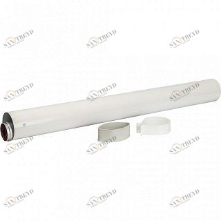 Труба дымохода STOUT коаксиальная 60/100  1 м с комплектом уплотнений SCA6010001000