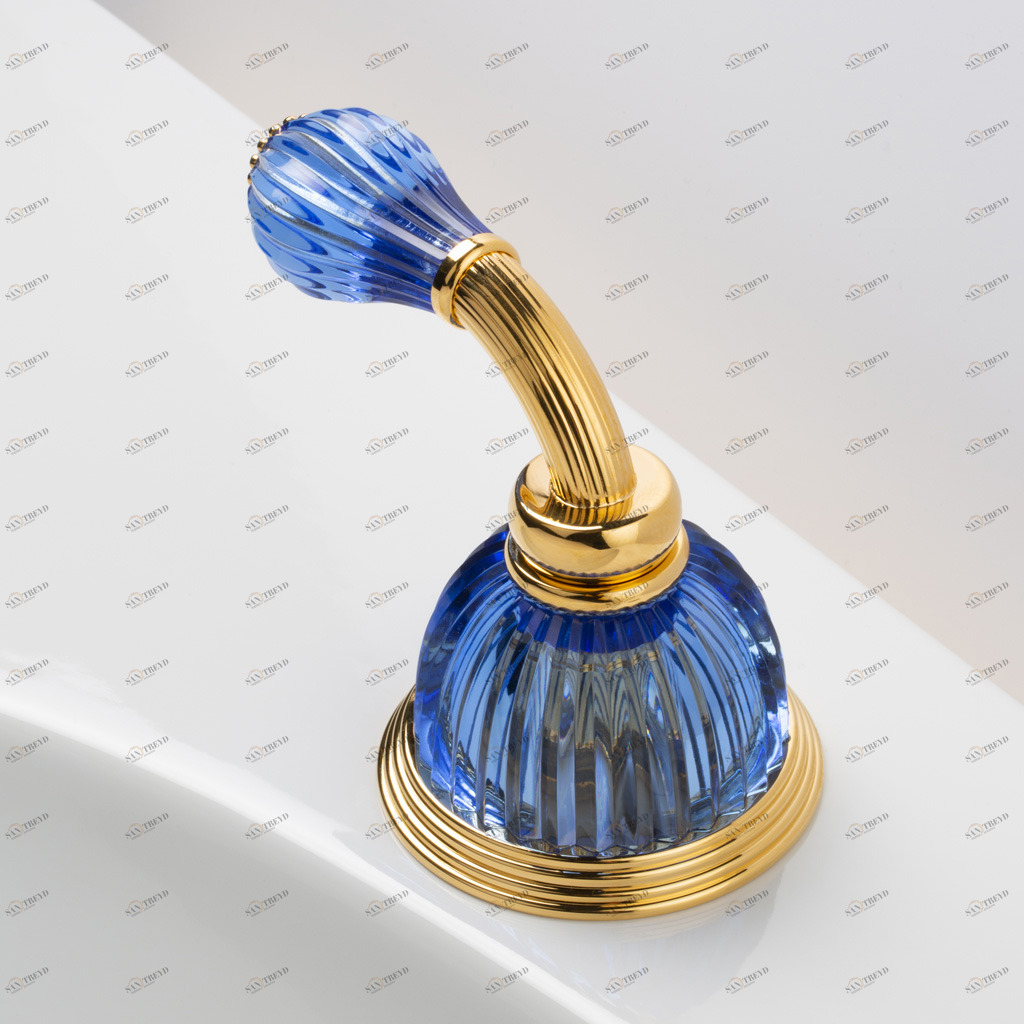 C59-126H C59-126H Клапан на ободе 1/2 ”H РУЧКА КУПОЛЬНАЯ CA Cristal & Bronze DÔME À MANETTES CANNELÉ 