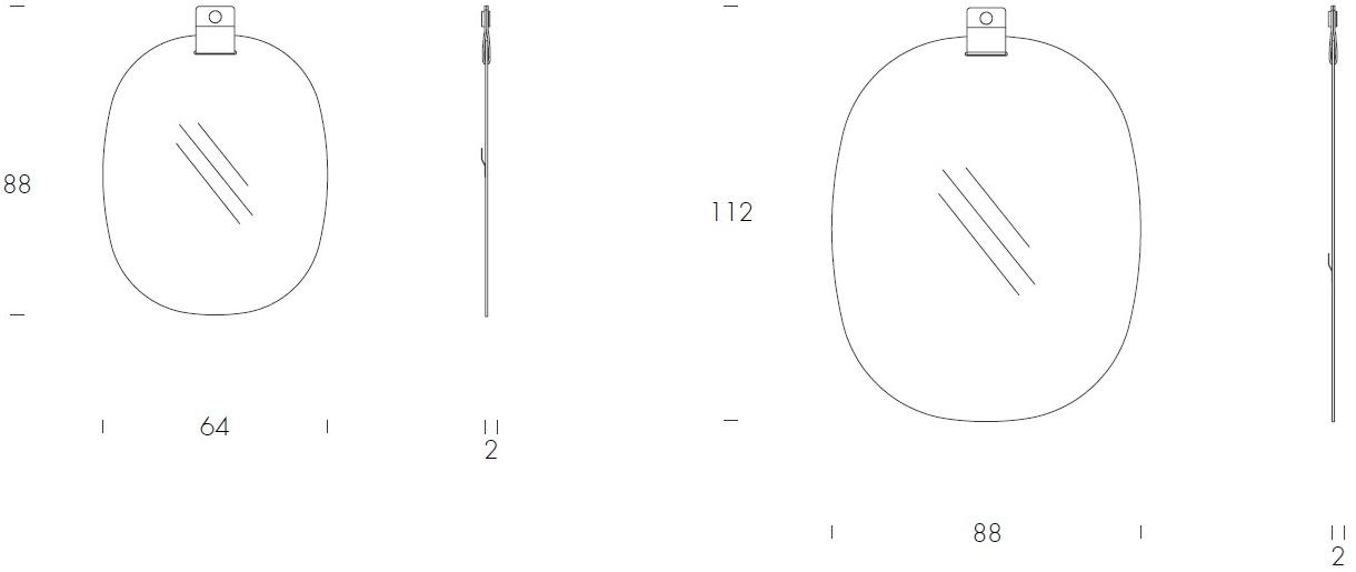 Tonin Casa Настенное зеркало с кожаной пряжкой  T7540  - Вид №4