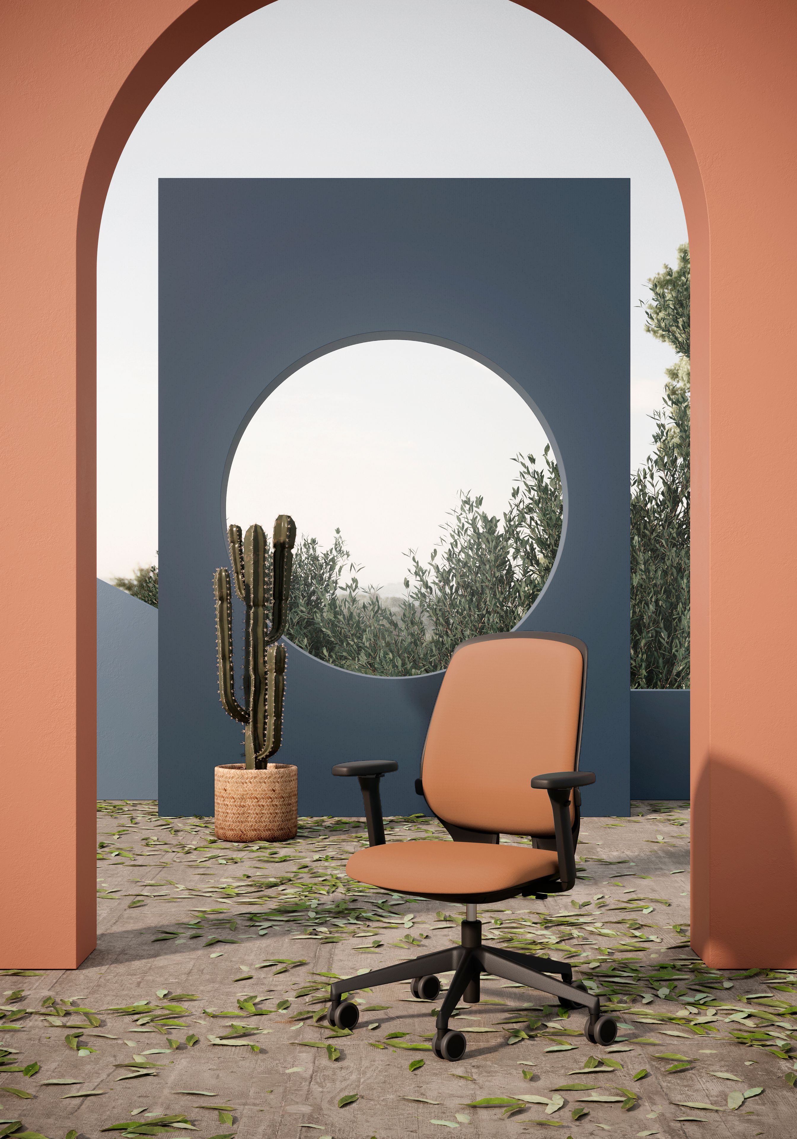 Тканевый поворотный операционный стул Kastel Key Smart ARCH-00058367 - Вид №5