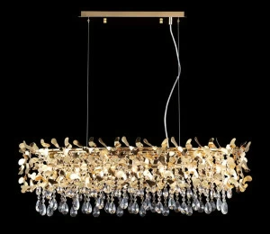Подвесная люстра Crystal Lux Romeo SP8 Gold L1000 CRYSTAL LUX ДИЗАЙНЕРСКИЕ, ROMEO 056949 Золотой