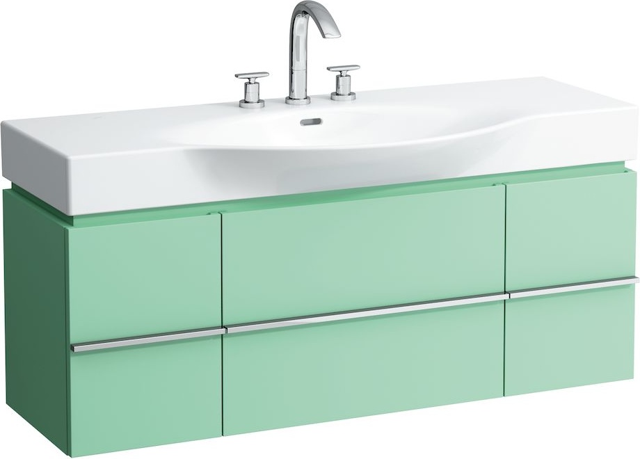 H4013020759991 Шкафчик под раковину, для раковин 811704, 812704, 2 выдвижных ящика с 2 дверцами, 2 стеклянные полки LAUFEN PRO - Вид №14