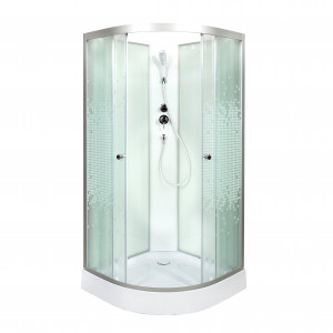 B01S+ эл. BLACK Душевая кабина DETO Серия В