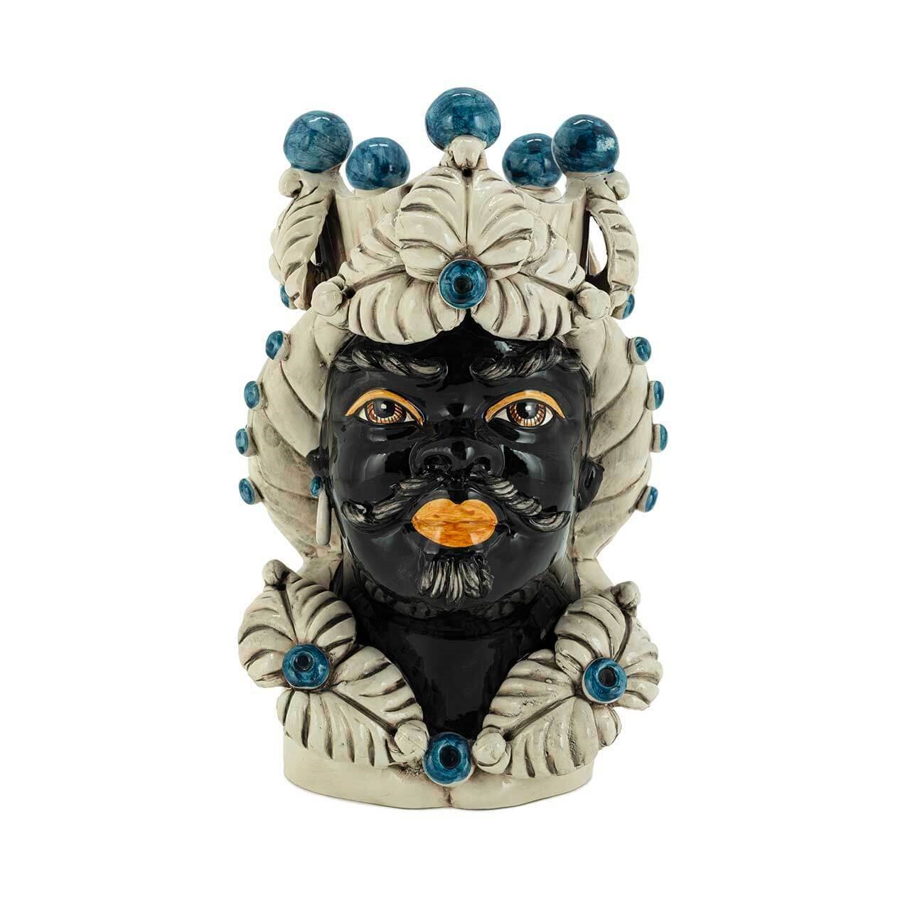 200944-80 ABHIKA ВАЗА MORO MAN EVE BLUE  - Вид №3