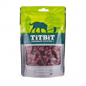 ПР0054784 Лакомство для собак Косточки мясные с бараниной 145г TITBIT