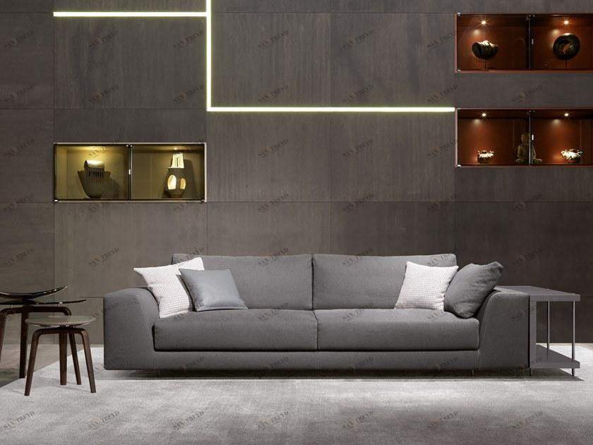 MisuraEmme 3-х местный тканевый диван с полкой для журналов Misuraemme sun-id-1436369