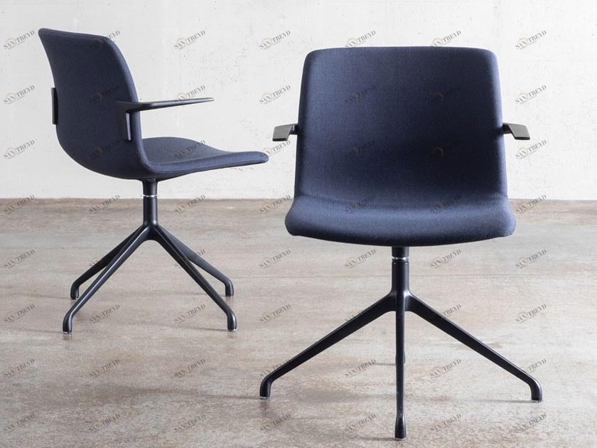 FANTONI Офисный стул из ткани с 4 спицами и подлокотниками Seating system sun-id-1439011