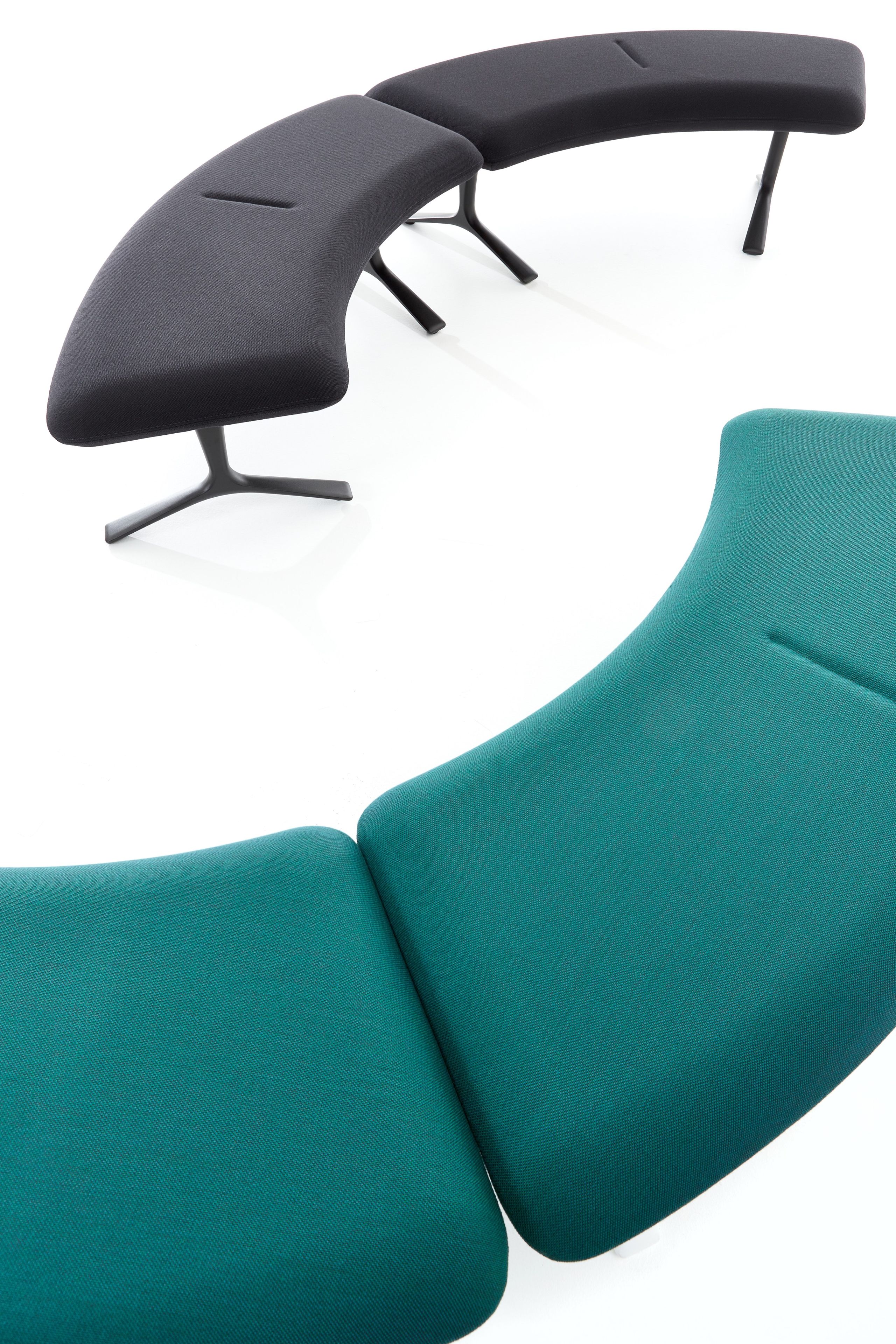 Модульная скамья из ткани без спинки VAGHI Mewa ARCH-00134179 - Вид №3