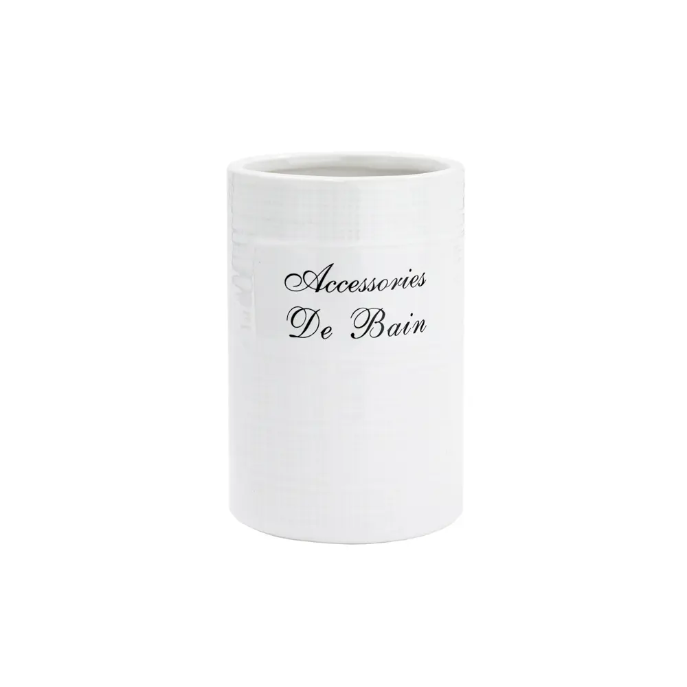 BATH PLUS Керамический стакан для ванной Bain Blanc - элегантный органайзер 89380473 STLM-1577125