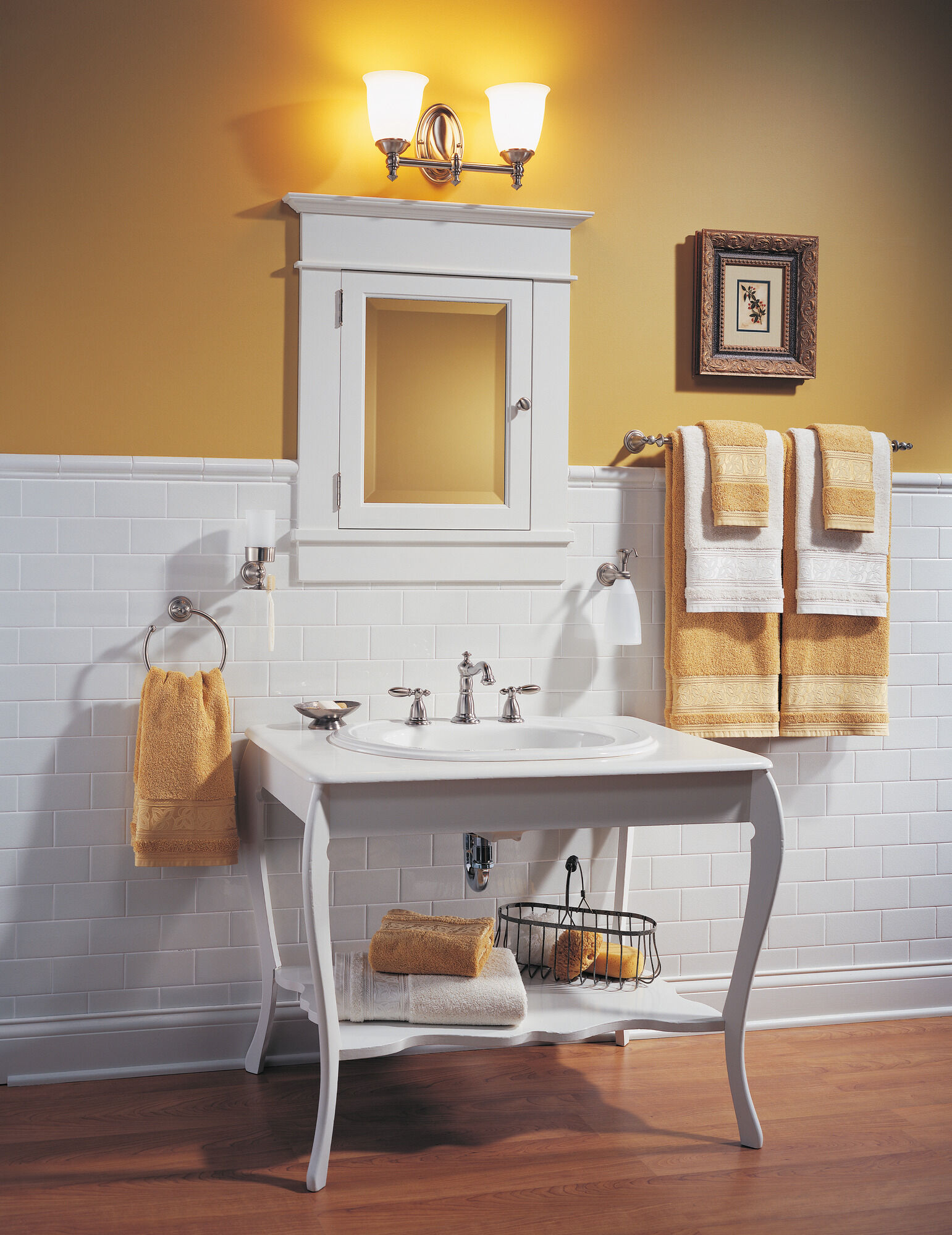 3555-SSMPU-DST Смеситель для ванной комнаты с двумя ручками Delta Faucet Victorian Нержавеющая сталь - Вид №1