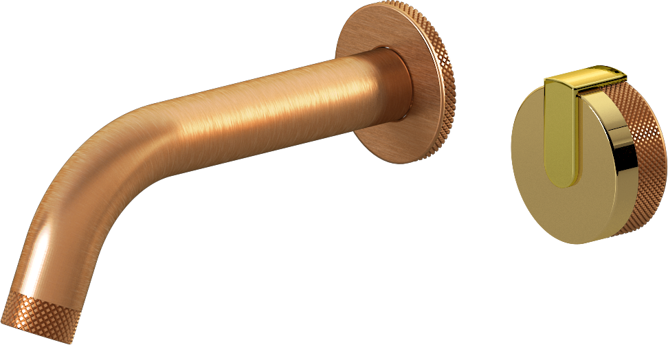 E-11535-R1AU-L1PB-BRG Настенный прогрессивный смеситель скрытого монтажа для раковины GRAFF MOD+