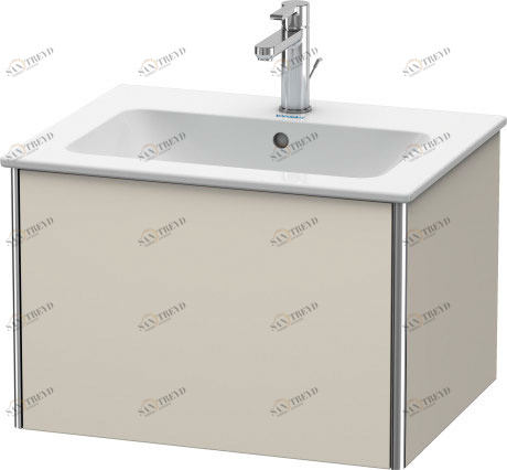 XS407109191 Тумбочка подвесная XSquare #XS4071 610 x 478 мм Серо-коричневый декор Duravit
