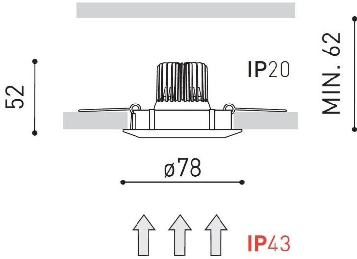 Arkoslight Встраиваемый алюминиевый светодиодный светильник Essentials sun-id-1347877 - Вид №12