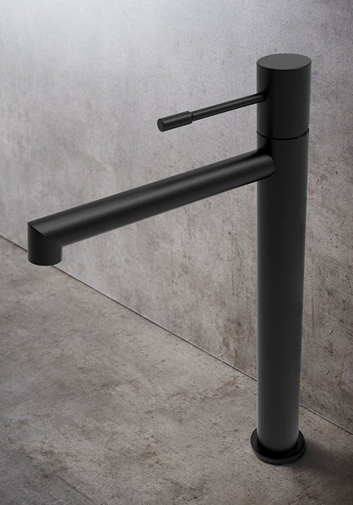 1381281 Смеситель Для Умывальника Форма Высокий Черный Hafa  Черный 